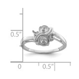 14k White Gold 5.5mm Pearl & Diamond Ring Mounting - Y4-13EED971-6952