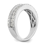 14k White Gold 5/8 carat Lab Grown Diamond VS/SI+ G+ Complete Fashion Band