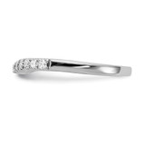 14k White Gold 5/8 carat Lab Grown Diamond VS/SI+ G+ Complete Set of Two Curved Wedding Bands