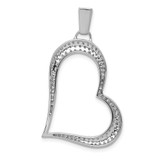 14k White Gold 5/8ct. Diamond Heart Pendant - PM-C49D7AFE-9552