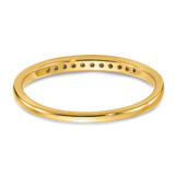 14k 1/10 carat Lab Grown Diamond VS/SI+ G+ Complete Channel Set Band