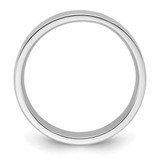 14k White Gold 5mm Standard Weight Flat Comfort Fit Wedding Band Size 9.5