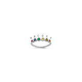 14k White Gold 6 Birthstone Mother's Ring Mounting - XM-FBE8AAA2-9340