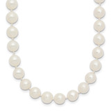 14k White Gold 6-7mm White Near Round Freshwater Cultured Pearl 24 inch Necklace