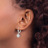 14k White Gold 6mm Cubic Zirconia Leverback Earrings - XL-1EDE838F-4180
