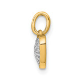 14k 1/10ct. Diamond Heart Pendant - PM-7E64EB2F-8545