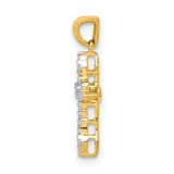 14k 1/15ct. Diamond Cross Pendant - PM-DF46C28A-2763