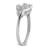 14k White Gold 6mm Pearl & Diamond Ring Mounting - Y4-92DB0A1C-9935
