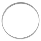 14k White Gold 6mm Solid Polished Half-Round Slip-On Round Bangle Bracelet