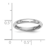 14k White Gold 6-stone Diamond Band