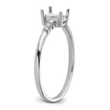 14k White Gold 6x4mm Oval Gemstone Ring Mounting - Y4-774EB1A0-8422