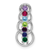 14k White Gold 7 Stone Family Pendant Mounting - XM-D619C4EB-6208