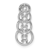 14k White Gold 7 Stone Family Pendant Mounting - XM-D619C4EB-6208