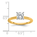 14k White Gold 7/8 carat Certified Lab Grown Diamond VS/SI+ G+ Cushion Complete Solitare Engagement Ring