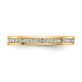 14k 1/2 carat Lab Grown Diamond VS/SI+ G+ Complete Channel Set Size 6 Eternity Band