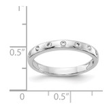 14k White Gold 7-stone Diamond Band