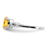 14k White Gold 7x5mm Oval Citrine ring - Y2-7EB70CA5-6744