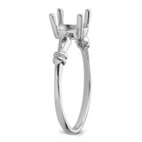 14k White Gold 7x5mm Oval Gemstone Ring Mounting - Y4-3AD94339-7167