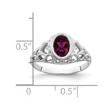 14k White Gold 7x5mm Oval Gemstone Ring Mounting - Y4-87A78E4D-2255