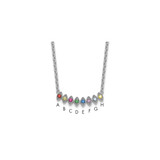 14k White Gold 8 Birthstone Mother's Necklace Mounting
