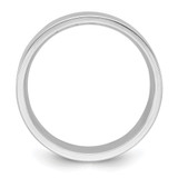 14k White Gold 8mm Standard Weight Flat Comfort Fit Wedding Band Size 14