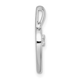 14k White Gold AA .05ct. Diamond Heart Pendant - PM-789F3BB0-7218