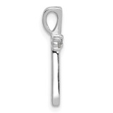 14k White Gold AA Diamond Cross Pendant