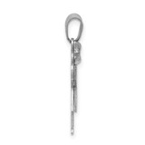 14k White Gold AA Diamond Kid Pendant - XK-73995625-8016