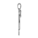 14k White Gold AA Diamond Kid Pendant - XK-959402E4-9707