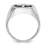 14k White Gold AA Diamond men's ring - Y4-1A1C1835-8125