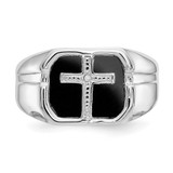 14k White Gold AA Diamond men's ring - Y4-1A1C1835-8125