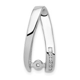 14k White Gold AA Diamond Semi Mount Peg Slide