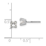 14k White Gold AA Quality Complete Princess Cut Diamond Earrings - XW-15B421B4-6708