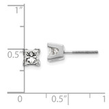 14k White Gold AAA Quality Complete Princess Cut Diamond Earring - XW-372AC033-6389