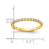 14k 1/3 carat Lab Grown Diamond VS/SI+ G+ Complete Band