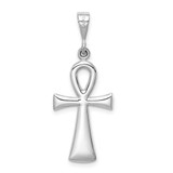 14k White Gold Ankh Cross Pendant - D1-CA3BAAFC-3880