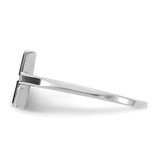 14k White Gold Antiqued Sideways Cross Ring