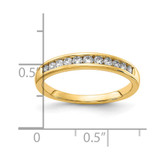 14k 1/3 carat Lab Grown Diamond VS/SI+ G+ Complete Channel Set Band