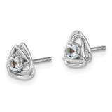 14k White Gold Aquamarine Post Earrings - EM-4BBE88BD-6744