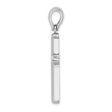 14k White Gold Beveled Cross Charm - K9-4F96354F-5150