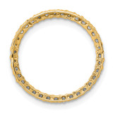 14k 1/3ct. Diamond Circle Chain Slide