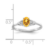14k White Gold Citrine and Diamond Ring - XB-0D325620-2550