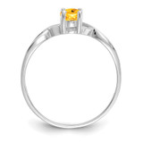 14k White Gold Citrine Birthstone Ring - XB-F5C1A3DD-1223