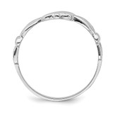 14k White Gold Claddagh Ring - R8-87736A89-9655