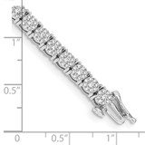 14k White Gold Complete 3 carat Diamond Cluster Setting 7 inch Tennis Bracelet - BM-056CA690-6331