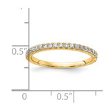 14k 1/4 carat Lab Grown Diamond VS/SI+ G+ Complete Wedding Band - RM-D446DAD6-2375