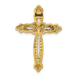 14k 1/4ct. Diamond Budded Cross Chain Slide - PM-35449B1B-6015