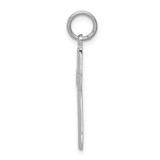 14k White Gold Cross Charm - CH-496B3659-2749