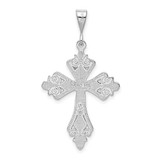 14k White Gold Cross Pendant - K3-F433D039-8388