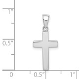 14K White Gold Cross Pendant - K6-16786723-5627